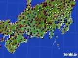 東海地方のアメダス実況(日照時間)(2021年08月02日)