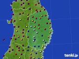 岩手県のアメダス実況(日照時間)(2021年08月02日)