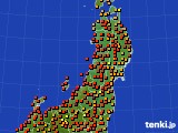 東北地方のアメダス実況(気温)(2021年08月02日)