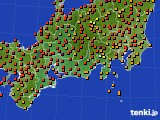 東海地方のアメダス実況(気温)(2021年08月02日)