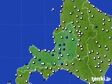 道央のアメダス実況(風向・風速)(2021年08月02日)