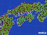 2021年08月03日の四国地方のアメダス(日照時間)