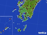 鹿児島県のアメダス実況(日照時間)(2021年08月03日)