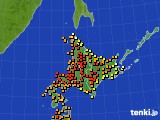 2021年08月03日の北海道地方のアメダス(気温)