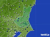 茨城県のアメダス実況(風向・風速)(2021年08月03日)