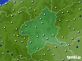 群馬県のアメダス実況(風向・風速)(2021年08月03日)