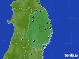 岩手県のアメダス実況(降水量)(2021年08月04日)