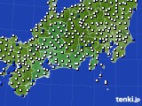 2021年08月04日の東海地方のアメダス(風向・風速)