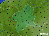 群馬県のアメダス実況(日照時間)(2021年08月05日)