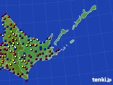 2021年08月05日の道東のアメダス(日照時間)