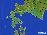 道南のアメダス実況(気温)(2021年08月05日)