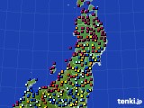 2021年08月07日の東北地方のアメダス(日照時間)