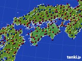 2021年08月07日の四国地方のアメダス(日照時間)