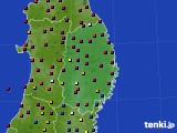 2021年08月07日の岩手県のアメダス(日照時間)