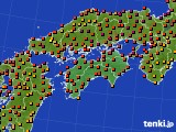 2021年08月07日の四国地方のアメダス(気温)