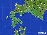 2021年08月07日の道南のアメダス(風向・風速)
