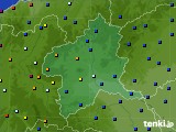 群馬県のアメダス実況(日照時間)(2021年08月08日)