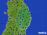 2021年08月08日の岩手県のアメダス(日照時間)