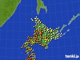 2021年08月08日の北海道地方のアメダス(気温)