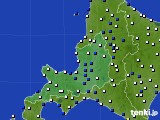 2021年08月08日の道央のアメダス(風向・風速)