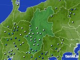 長野県のアメダス実況(降水量)(2021年08月09日)