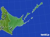 道東のアメダス実況(降水量)(2021年08月09日)