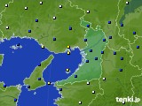 大阪府のアメダス実況(風向・風速)(2021年08月09日)