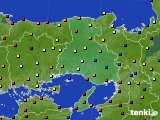 兵庫県のアメダス実況(日照時間)(2021年08月10日)