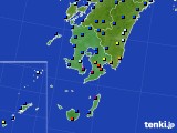 2021年08月10日の鹿児島県のアメダス(日照時間)