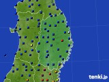 2021年08月10日の岩手県のアメダス(日照時間)