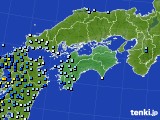 四国地方のアメダス実況(降水量)(2021年08月11日)