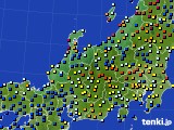 北陸地方のアメダス実況(日照時間)(2021年08月11日)