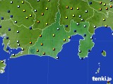 静岡県のアメダス実況(日照時間)(2021年08月11日)