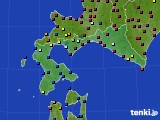 道南のアメダス実況(日照時間)(2021年08月11日)