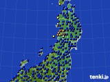 2021年08月12日の東北地方のアメダス(日照時間)