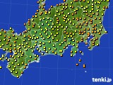 東海地方のアメダス実況(気温)(2021年08月12日)