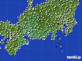 2021年08月12日の東海地方のアメダス(風向・風速)
