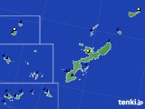 沖縄県のアメダス実況(風向・風速)(2021年08月12日)