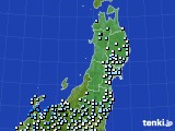 東北地方のアメダス実況(降水量)(2021年08月13日)