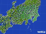 関東・甲信地方のアメダス実況(降水量)(2021年08月13日)