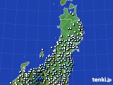 東北地方のアメダス実況(降水量)(2021年08月14日)