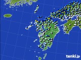 九州地方のアメダス実況(降水量)(2021年08月14日)