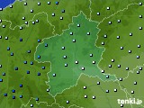 群馬県のアメダス実況(降水量)(2021年08月14日)