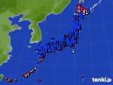 2021年08月14日のアメダス(日照時間)