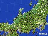 北陸地方のアメダス実況(気温)(2021年08月14日)