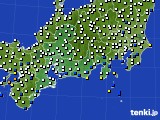 2021年08月14日の東海地方のアメダス(風向・風速)