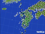 九州地方のアメダス実況(風向・風速)(2021年08月14日)
