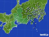 東海地方のアメダス実況(降水量)(2021年08月15日)