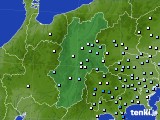 長野県のアメダス実況(降水量)(2021年08月15日)