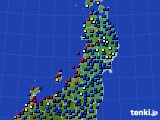 2021年08月15日の東北地方のアメダス(日照時間)